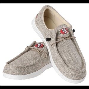 NFL Official 49ers The Wally Sport Slip On Loafer Shoe SIZE 11-12M Foco X NFL